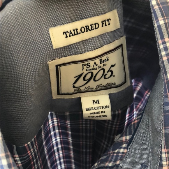 Jos. A. Bank Size M Plaid Button Down - Picture 5 of 5